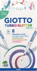 Giotto Pisaki Giotto turbo glitter 8 szt brokatowo-pastelowe 426300 1