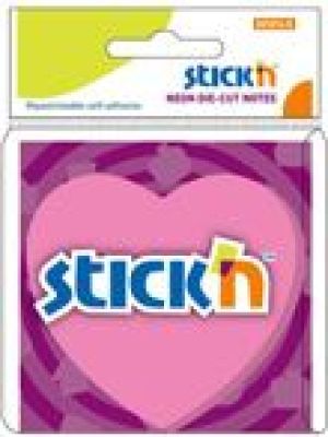 Sticken Notes samoprzylepny 76x76 różowe serce 50 kartek 21448 1