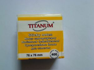 Titanum Notesy samoprzylepne Titanum pastel 76x76 mm 76x76 (SF-02) 1