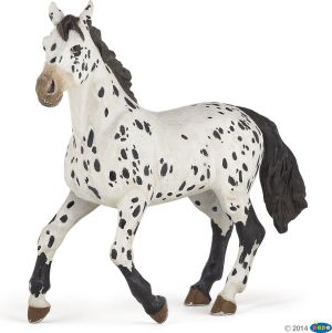 Figurka Russell Czarny koń rasy Appaloosa Papo (51539) 1