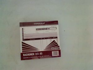 Typograf Druki samokopiujące rachunek 2/3A5 80 (01028) 2