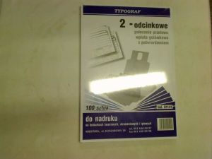 Typograf Druki samokopiujące polecenie przelewu 2 odc. z potwierdzeniem A4 100 (01141) 2