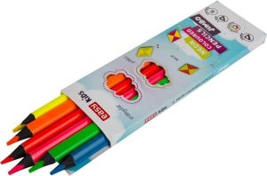 Easy Kredki Trójkątne Neon Jumbo 6 Kolorów 1