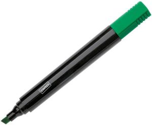 Staples Marker permanentny 2090 ścięta końcówka, 1-5 mm, zielony (C20903) 1