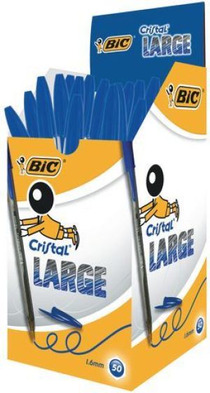 Bic Długopis CRISTAL LARGE jednorazowy 1,6 mm niebieski (BIC771) 2