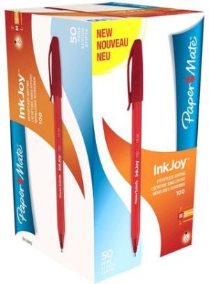 Paper Mate Długopis INKJOY 100 CAP M czerwony, 50 sztuk (SAN262) 3