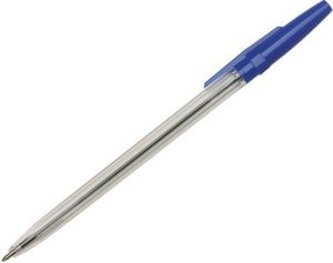 SIMPLY Długopis z cienką jednorazowy końcówką 1mm, niebieski 50 sztuk (C25301) 1
