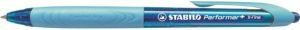 Stabilo Długopis automatyczny Perfomer+ 0,35mm, obudowa niebieski/jasny niebieki, tusz niebieski 1