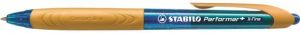 Stabilo Długopis automatyczny Perfomer+ 0,35mm, obudowa niebieski/jasny pomarańczowy, tusz niebieski 1