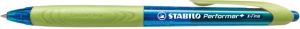 Stabilo Długopis automatyczny Perfomer+ 0,35mm, obudowa niebieski/jasny zielony, tusz niebieski 1