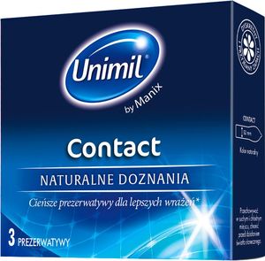UNIMIL Contact lateksowe prezerwatywy 3sztuki 1
