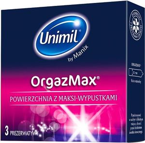UNIMIL UNIMIL_OrgazMax lateksowe prezerwatywy 3sztuki 1
