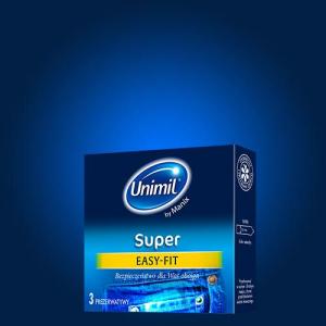 UNIMIL Prezerwatywy Super lateksowe 3 sztuki 1