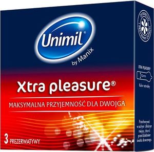 UNIMIL UNIMIL_Xtra Pleasure lateksowe prezerwatywy 3sztuki 1