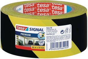 Tesa Taśma ostrzegawcza żółto-czarna 50mmx66m 1