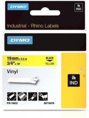 Newell Taśma Dymo Vinyl 19x5,5 żółta 18433 1