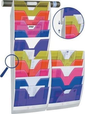 CEP Kieszeń na dokumenty Mailroom Multicolor ścienny A4, 5 kieszeni 2