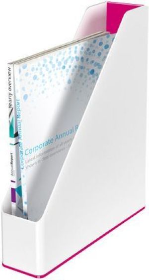 Leitz Pojemnik na czasopisma WOW biały/metaliczny różowy (ES2934) 2