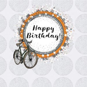Clear Creation Karnet kwadrat CL0210 Urodziny rower 1