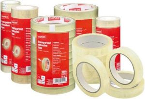 Staples Taśma klejąca 19mm x 33m, przezroczysta 8 sztuk (C79430) 1