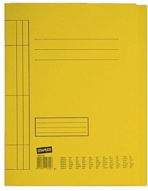 Staples kartonowy A4, żółty 1