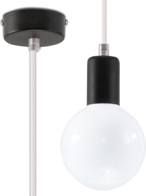 Lampa wisząca Sollux Edison industrial biały  (SL.0150) 1