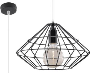 Lampa wisząca Sollux Lora industrial czarny  (SL.0294) 1