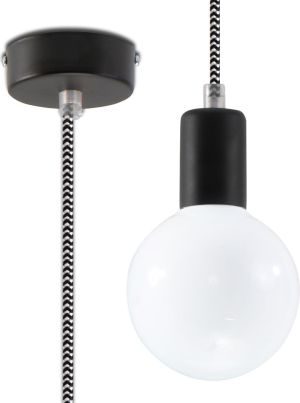 Lampa wisząca Sollux Edison industrial biały  (SL.0157) 1