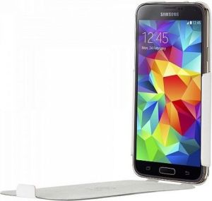 Bugatti Bugatti UltraThin Geneva Samsung G900 S5 flip 08462 biały 2