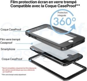 CaseProof CaseProof etui wodoszczelne PRO iPhone X 3m/1h czarny/black PROCPX 1