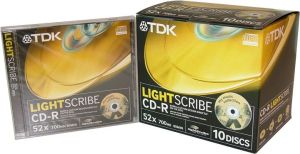 TDK CD-R/10/Box 700MB 52x LightScribe 1