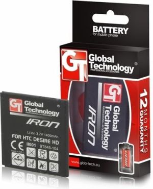 Bateria GT Bateria HTC Desire HD 1400 mAh GT IRON Li-on (A9191) 1