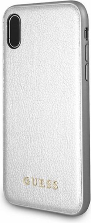 Guess Guess GUHCPXIGLSI iPhone X silver /srebrny hard case Iridescent 1