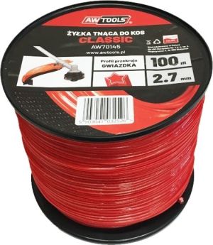 AWTools Żyłka tnąca Classic 2,4mm 100m kwadrat (AW70141) 1