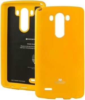 Mercury Mercury Jelly Case LG G3 żółty 1