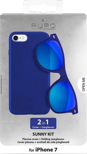 Puro Sunny Kit etui dla iPhone 7/8 + okulary (IPC747SUNNYKIT1BLUE) 4
