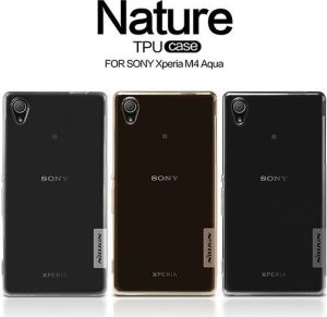 Nillkin Etui Nillkin Nature TPU 0.6mm Sony Xperia M4 Aqua Brown 5