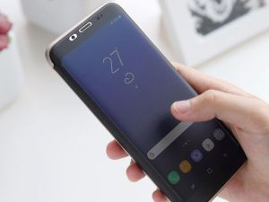 Rock Etui rock dr. v z interaktywną klapką Galaxy S8+ Plus czarne 5