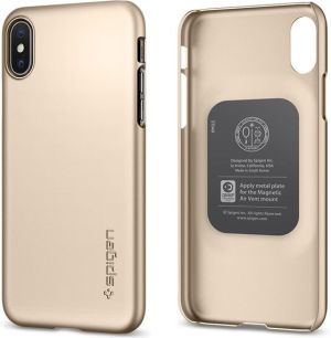 Spigen Etui Spigen SGP Thin Fit Apple iPhone X Champagne Gold 3