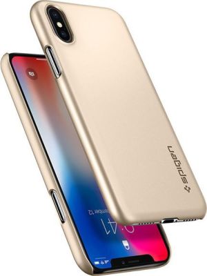 Spigen Etui Spigen SGP Thin Fit Apple iPhone X Champagne Gold 4