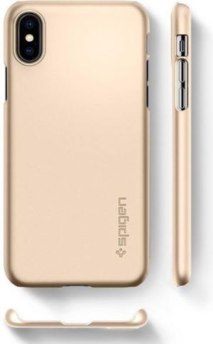 Spigen Etui Spigen SGP Thin Fit Apple iPhone X Champagne Gold 6