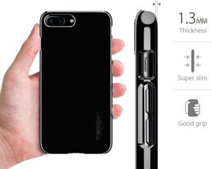 Spigen Etui Spigen Thin Fit iPhone 7/8 Plus Jet Black 7
