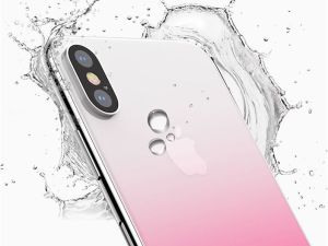 Baseus Baseus gradient szkło hartowane 9H na tył iPhone X różowe 14