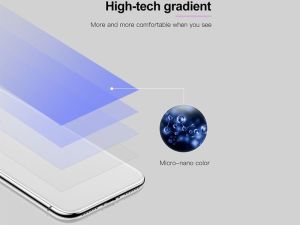 Baseus Baseus gradient szkło hartowane 9H na tył iPhone X różowe 21