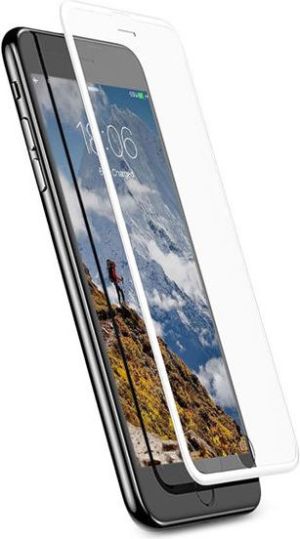Baseus Baseus szkło silk iPhone 6/ 6s/ 7/ 8 z elastyczną ramką Białe 1