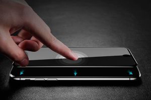 Baseus Baseus szkło silk iPhone 6/ 6s/ 7/ 8 z elastyczną ramką Białe 9