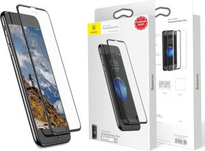 Baseus Baseus szkło silk iPhone 6/ 6s/ 7/ 8 z elastyczną ramką czarne 2