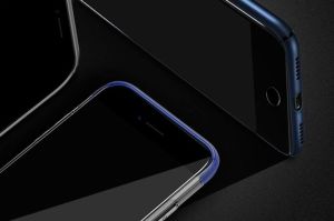 Baseus Baseus szkło silk iPhone 6/ 6s/ 7/ 8 z elastyczną ramką czarne 7