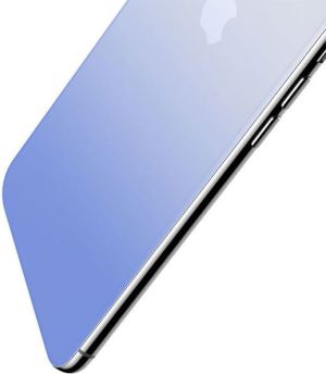 Baseus Baseus gradient szkło hartowane 9H na tył iPhone X niebieskie 10