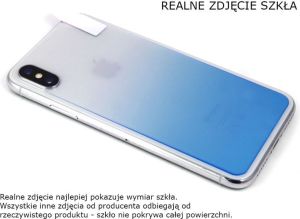 Baseus Baseus gradient szkło hartowane 9H na tył iPhone X niebieskie 3